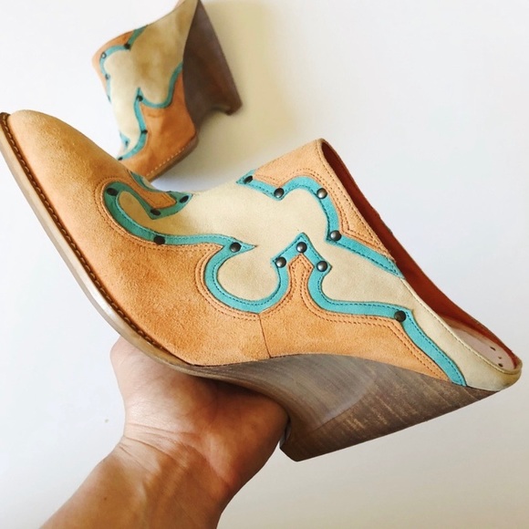 BCBGirls Shoes - BCBGirls Western Cowboy Style Heel Mules